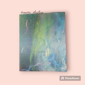 Hand poured acrylic "underwater dream" painting on stretched canvas